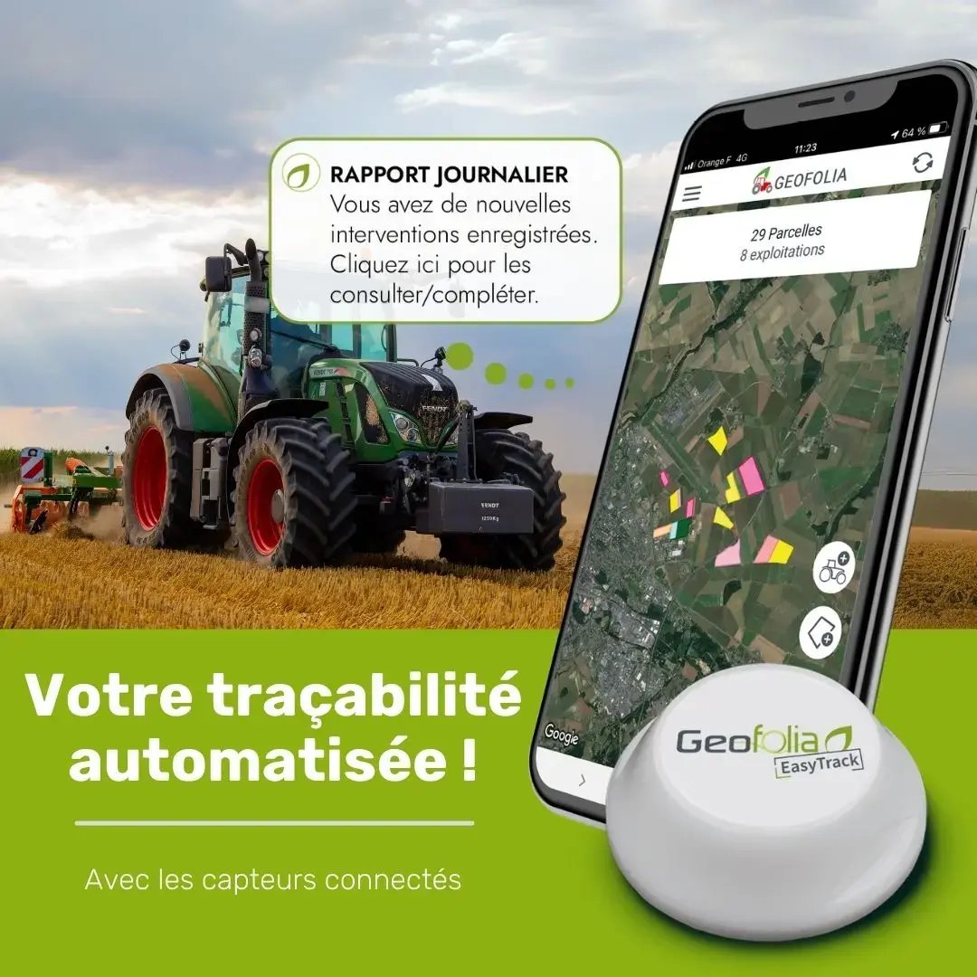 Avec les capteurs geofolia easytrack votre traçabilité est automatisée